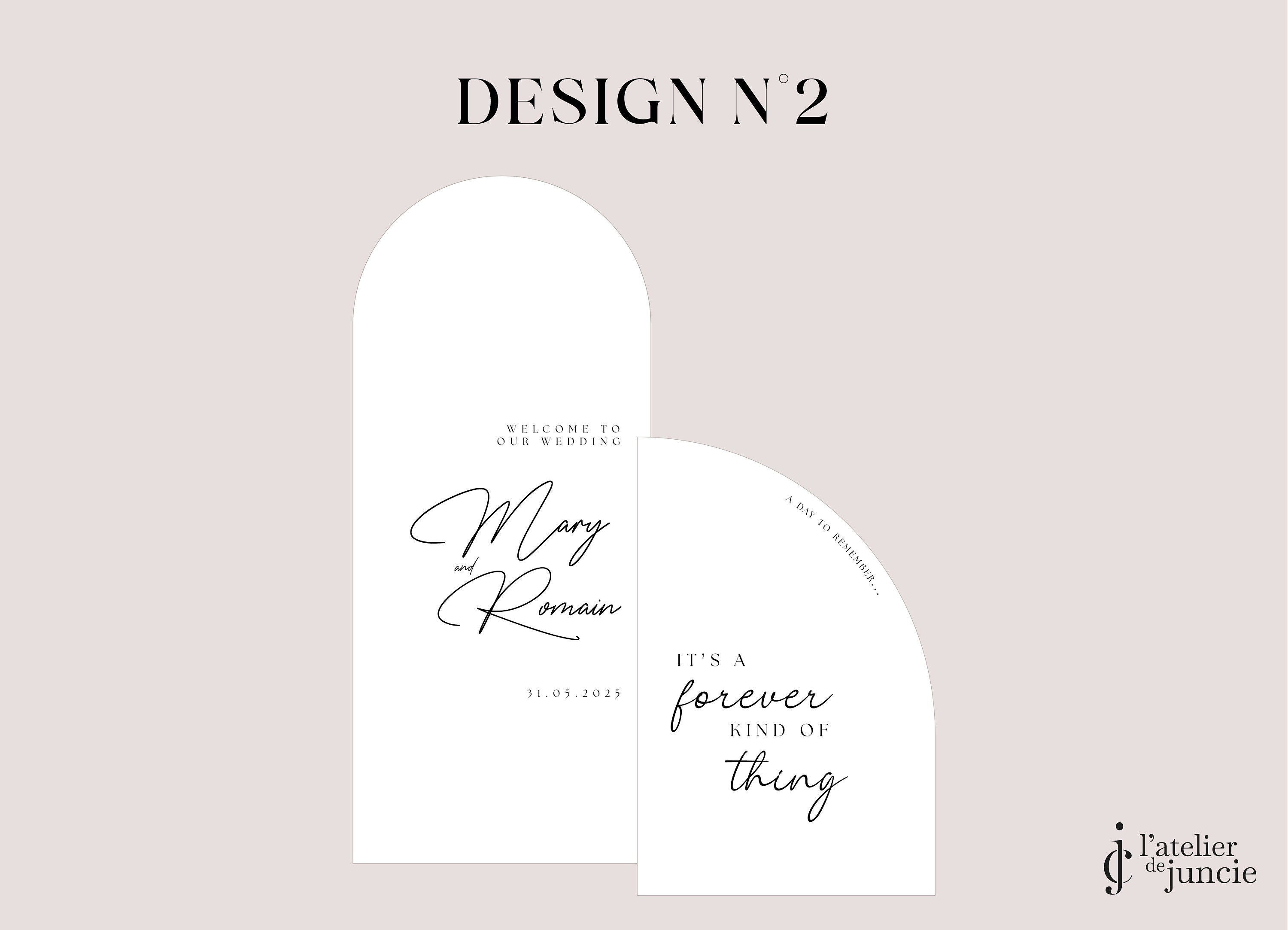 XL Wedding Welcome Sign, Soft Lines Collection