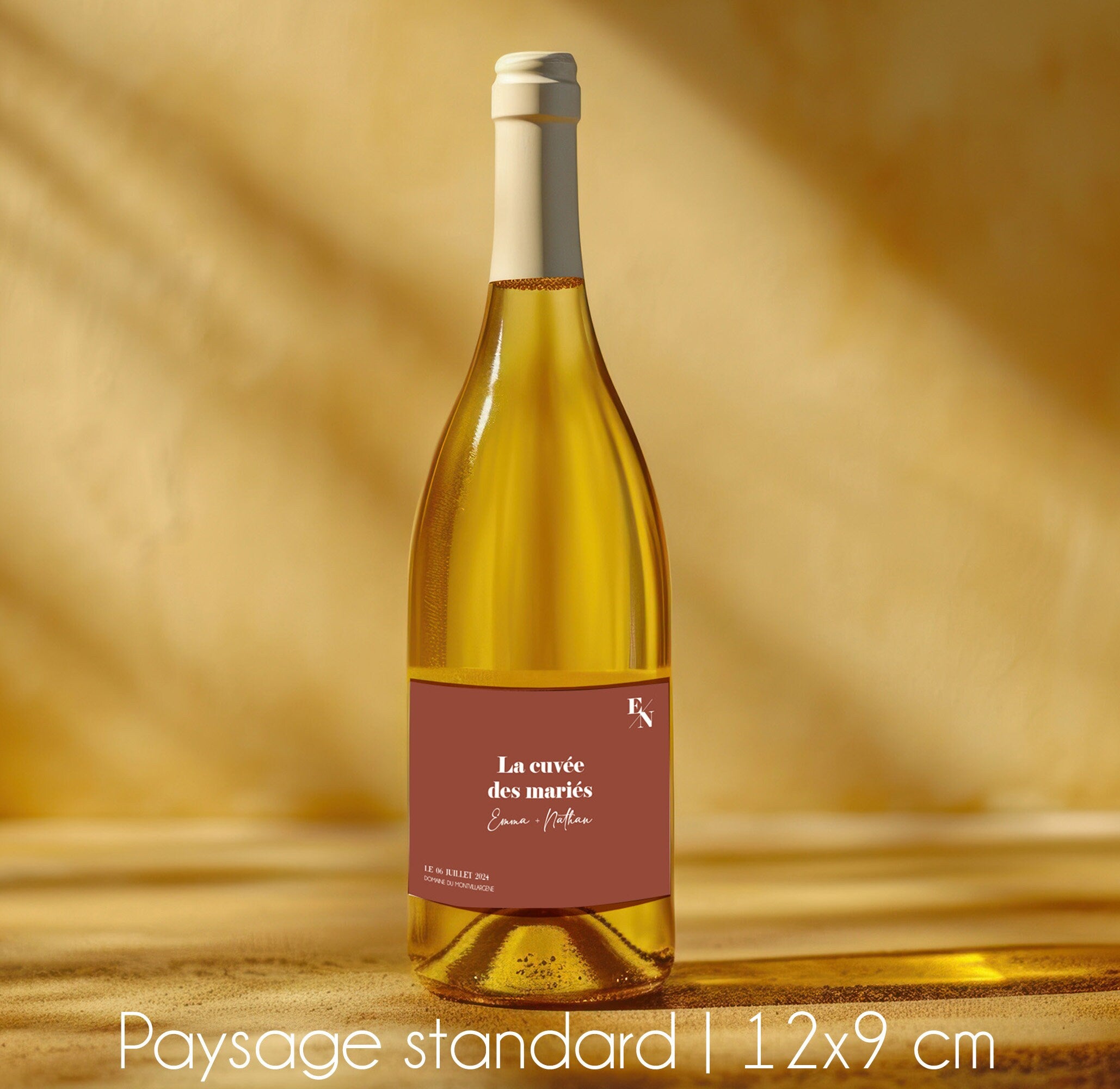 Vinyl bottle label, Bottle sticker, Personalized label sets, Gift for wedding witnesses, Gift for future brides and grooms