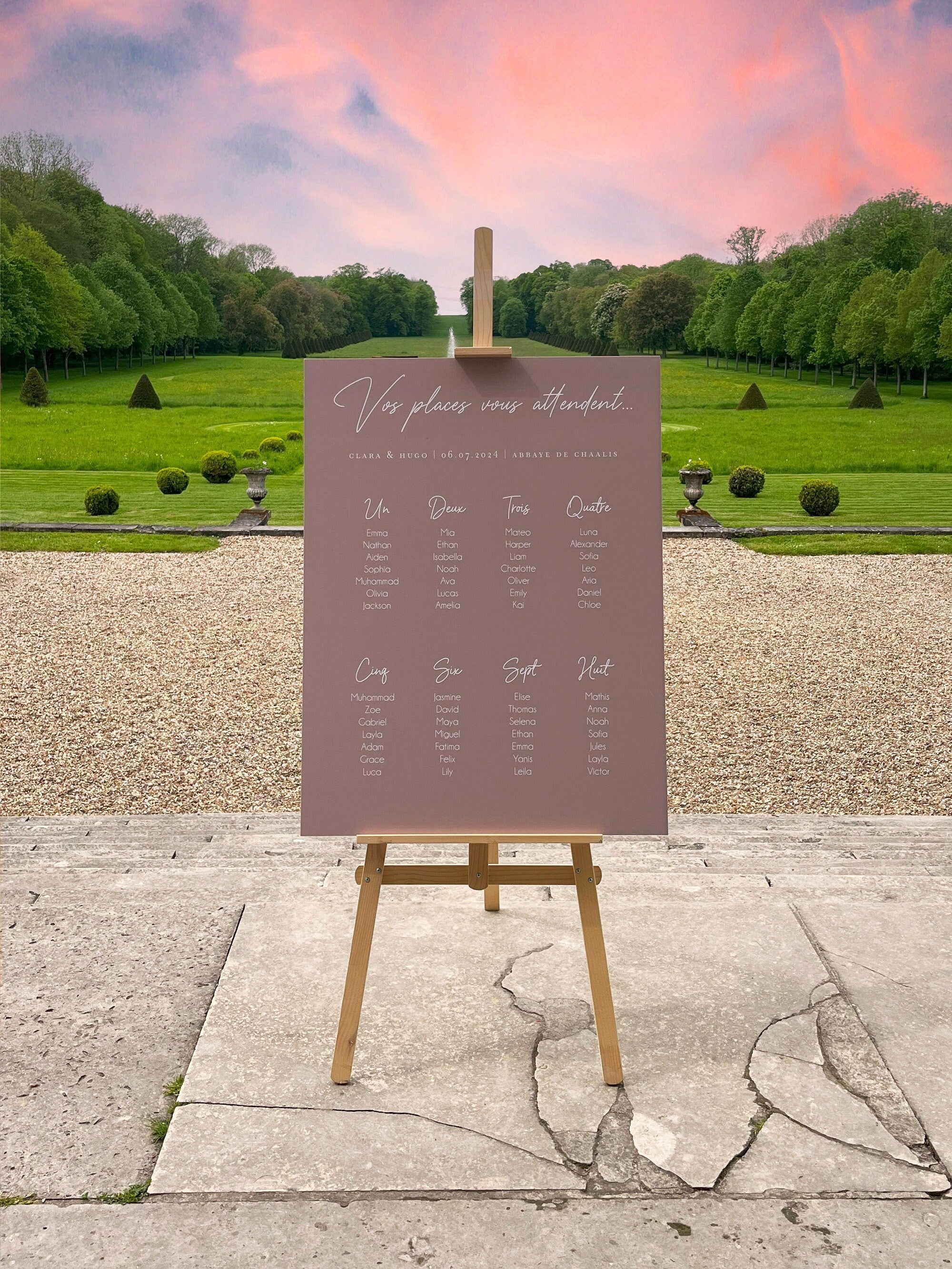 Table plan, Color Love Collection