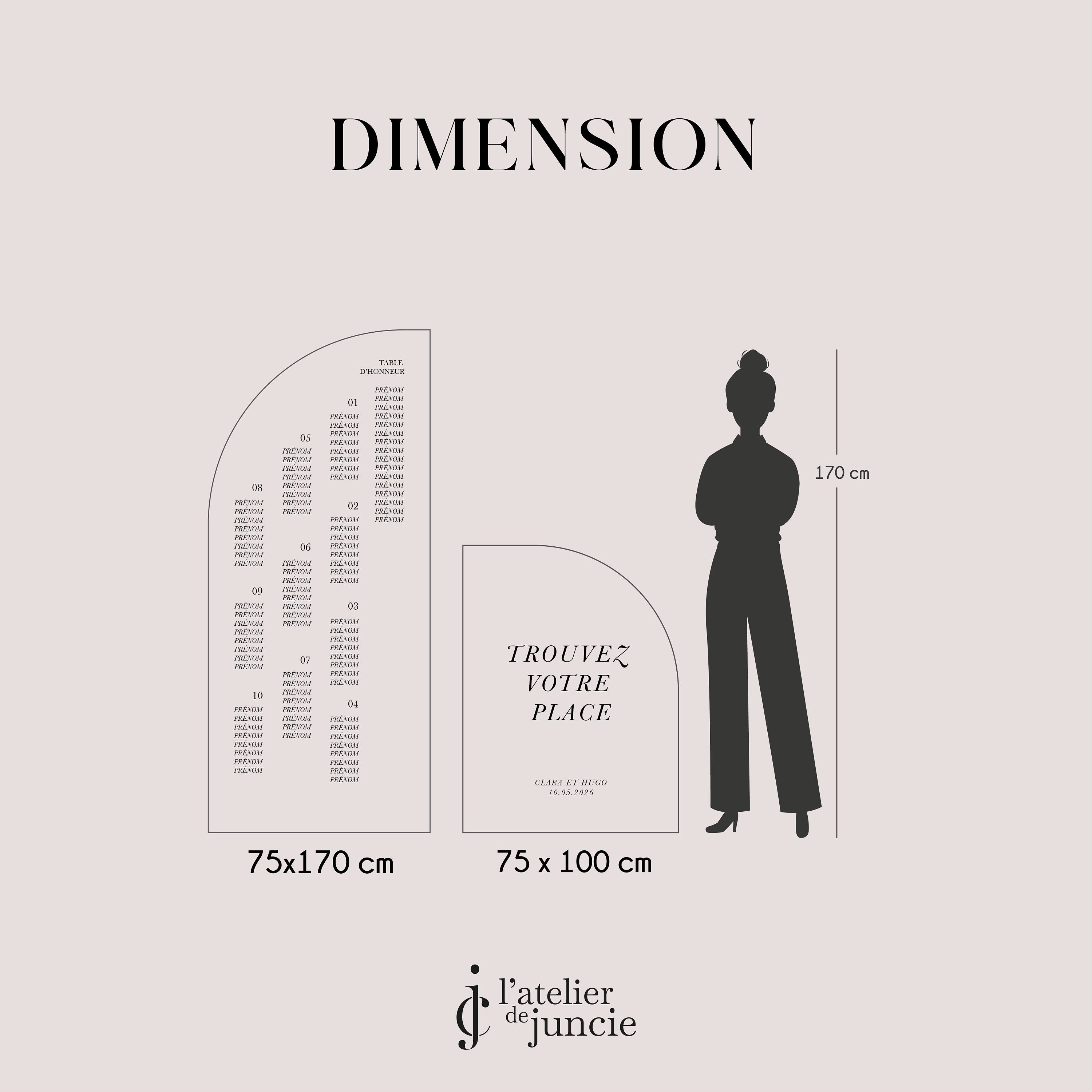 Double arch table top, Color Love Collection