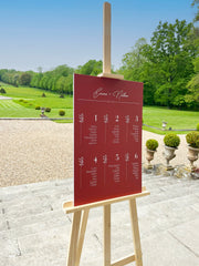 Personalized seating plan, Color Love Collection