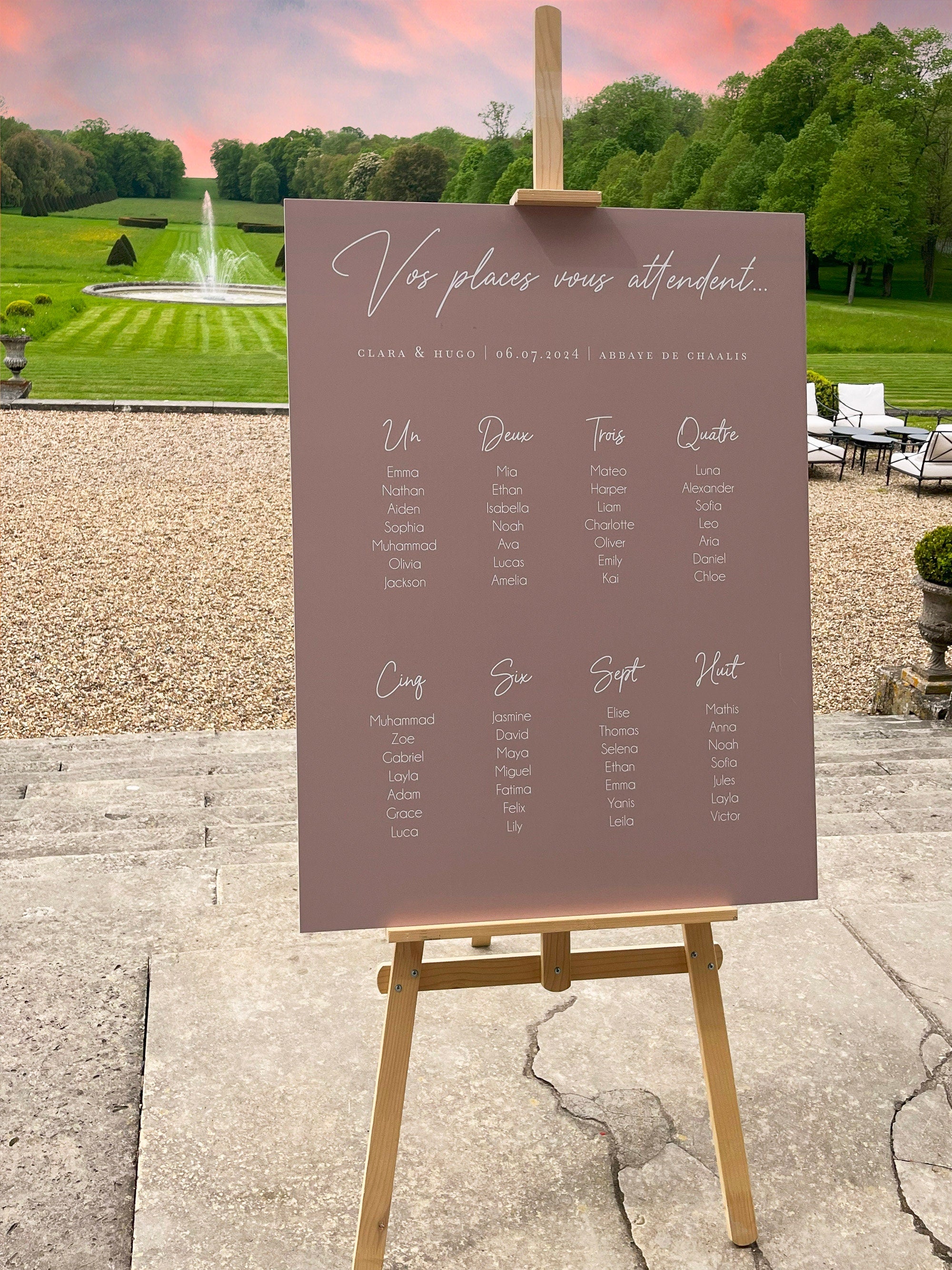 Table plan, Color Love Collection