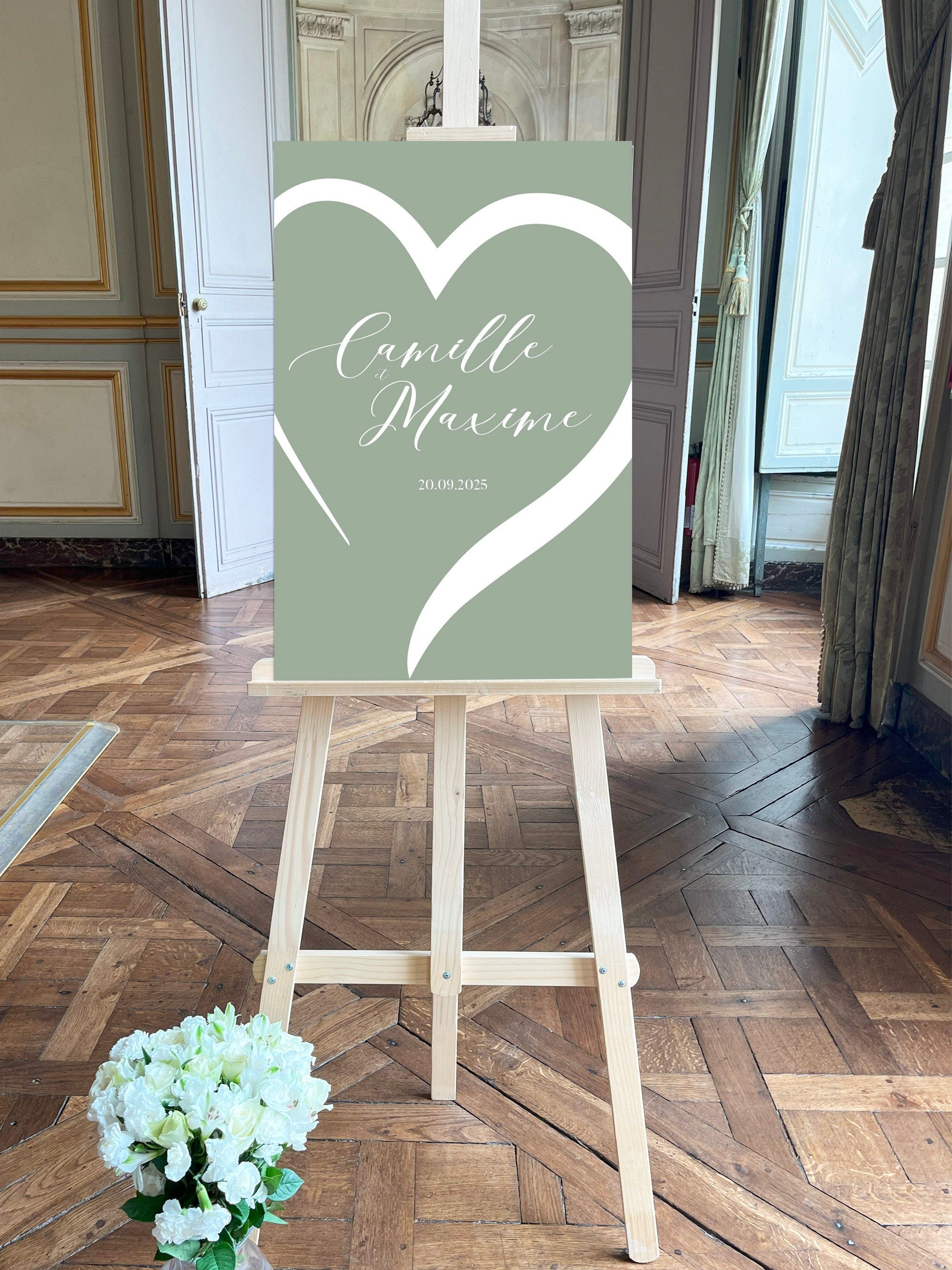 Sage Green Wedding Welcome Sign, Color Love Collection