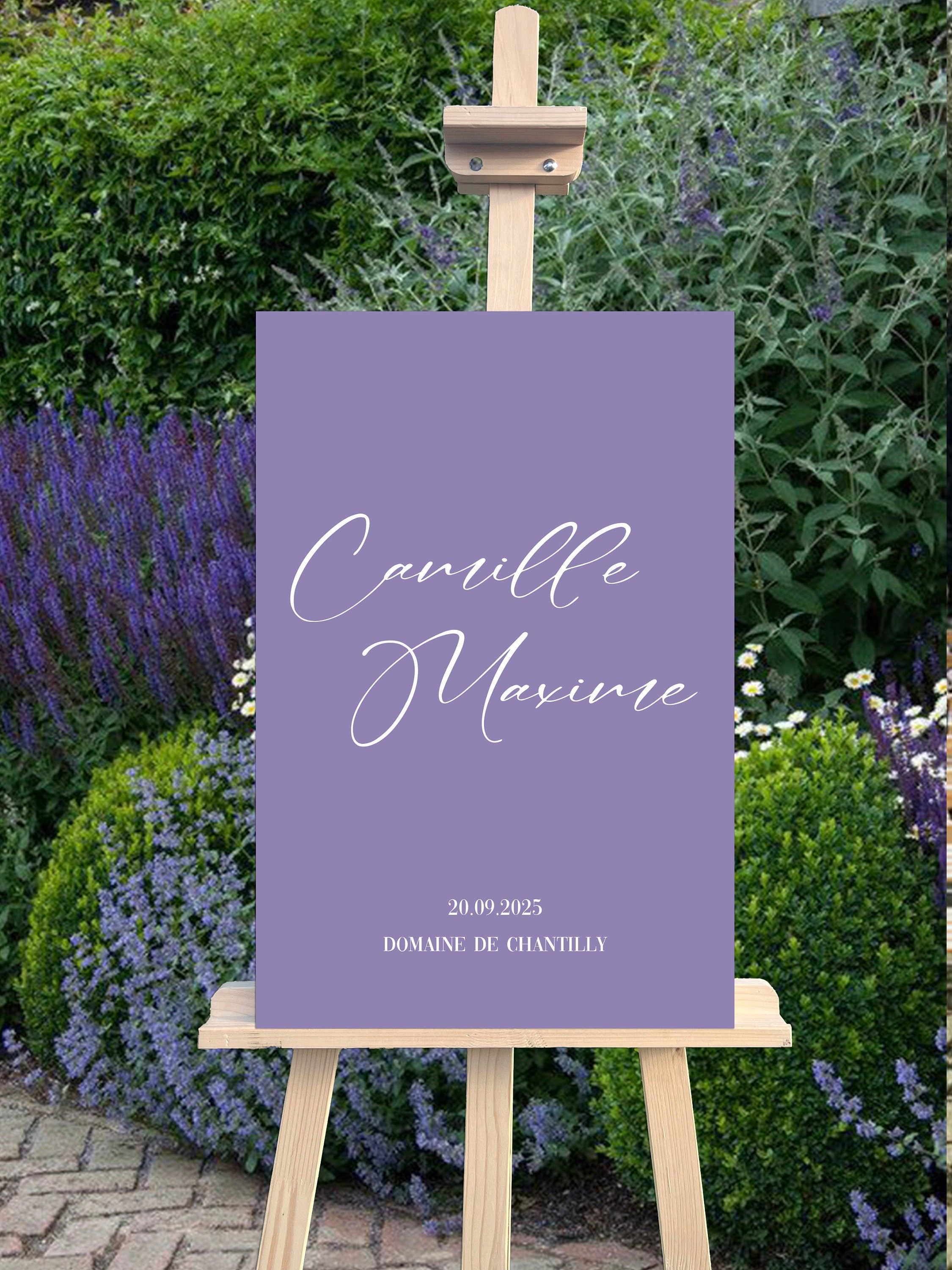 Purple Wedding Welcome Sign, Color Love Collection