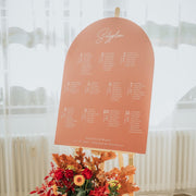 Wedding seating plan, Color Love Collection