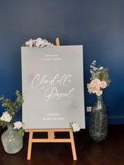 Sage Green Wedding Welcome Sign, Color Love Collection