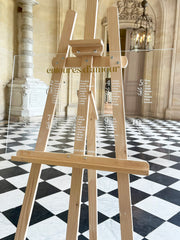 Plan de table mariage en plexiglass transparent avec titre doré raffiné, personnalisable