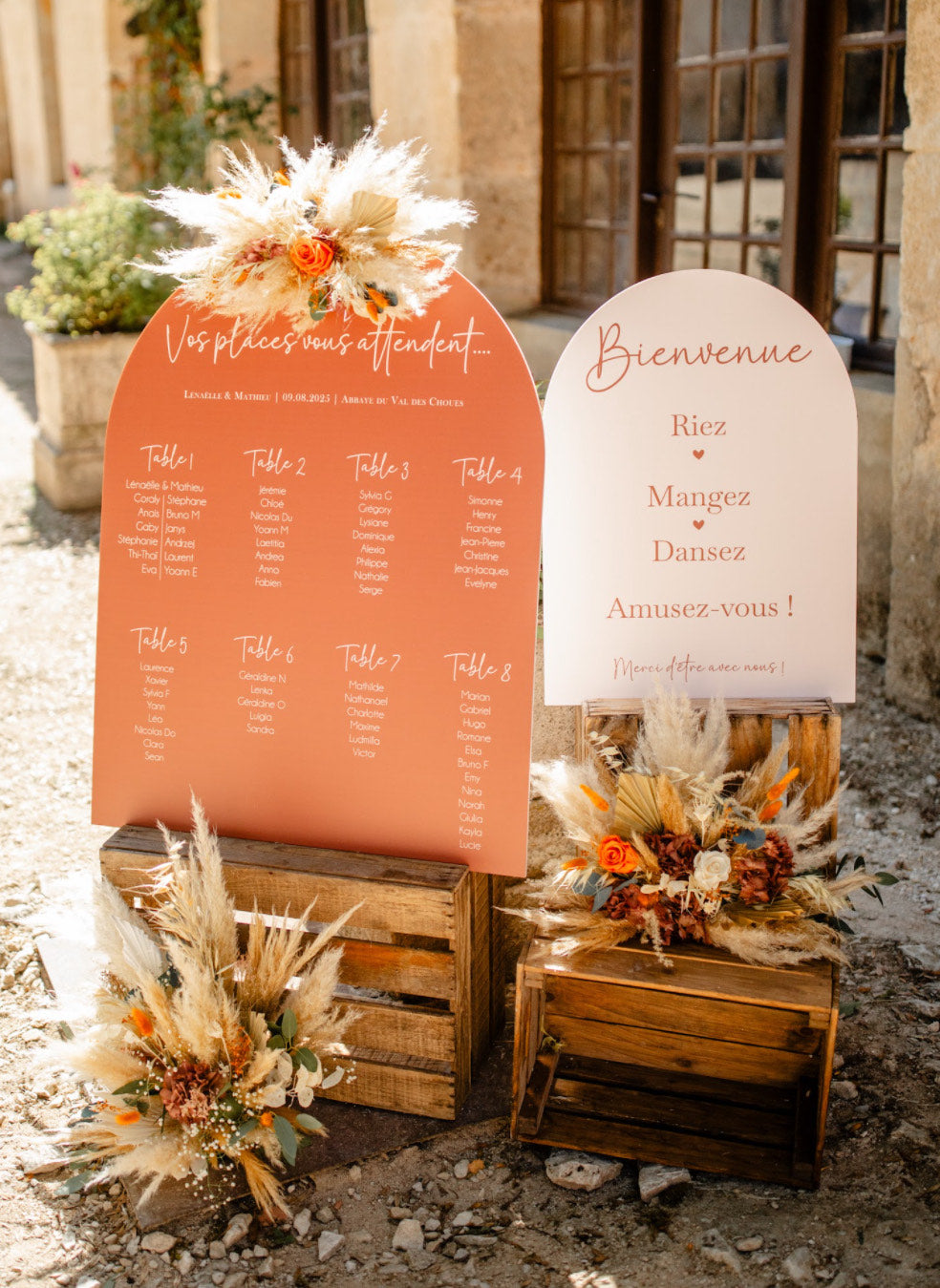 Signalétique de mariage champêtre : supports et matières à privilégier