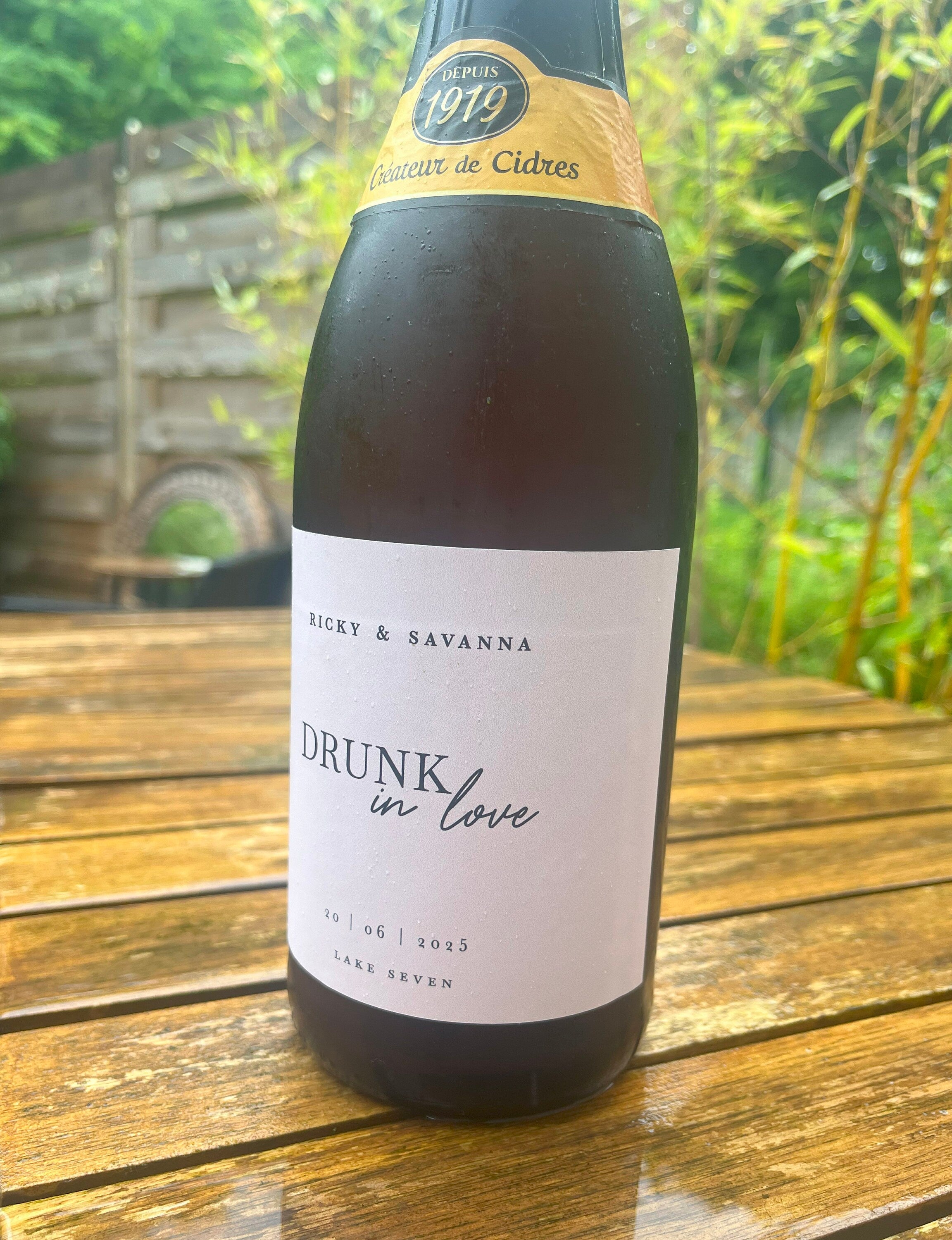 Personalized label - Bottle sticker - Personalized label sets - Gift for wedding witnesses